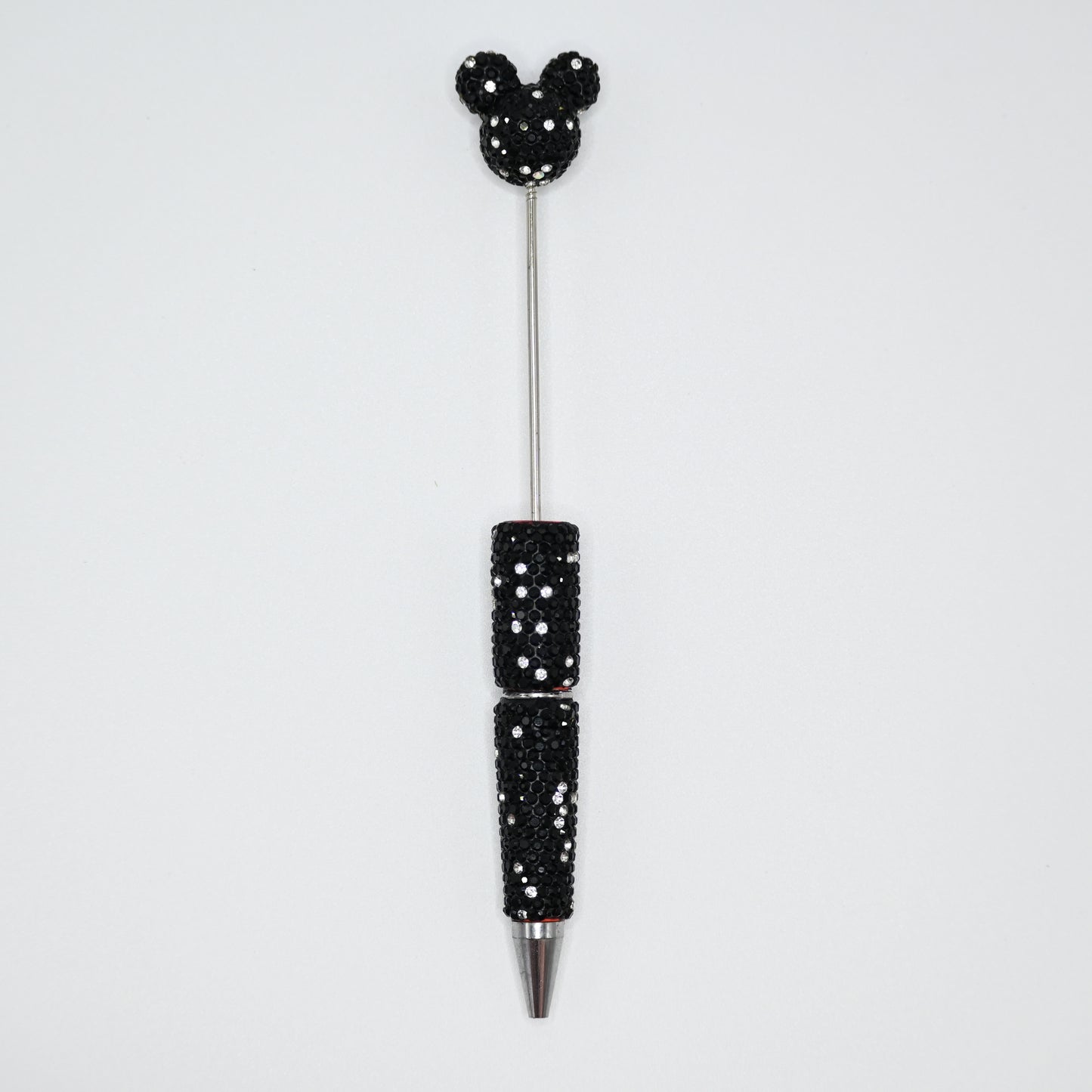 Black Color Full Rhinestones Pen for Beads With Mouse Head