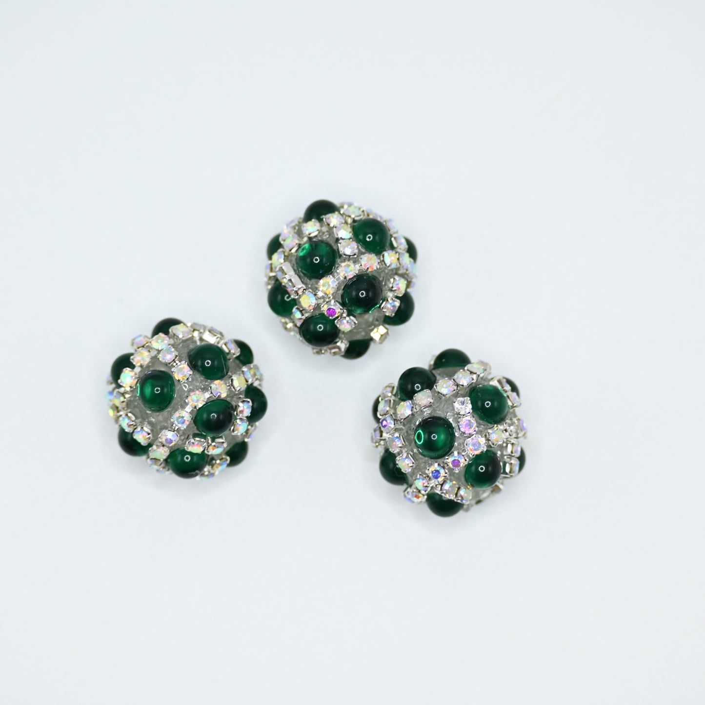 Green Color Perl Ball Large Crystal for Jewelry Keychain Making