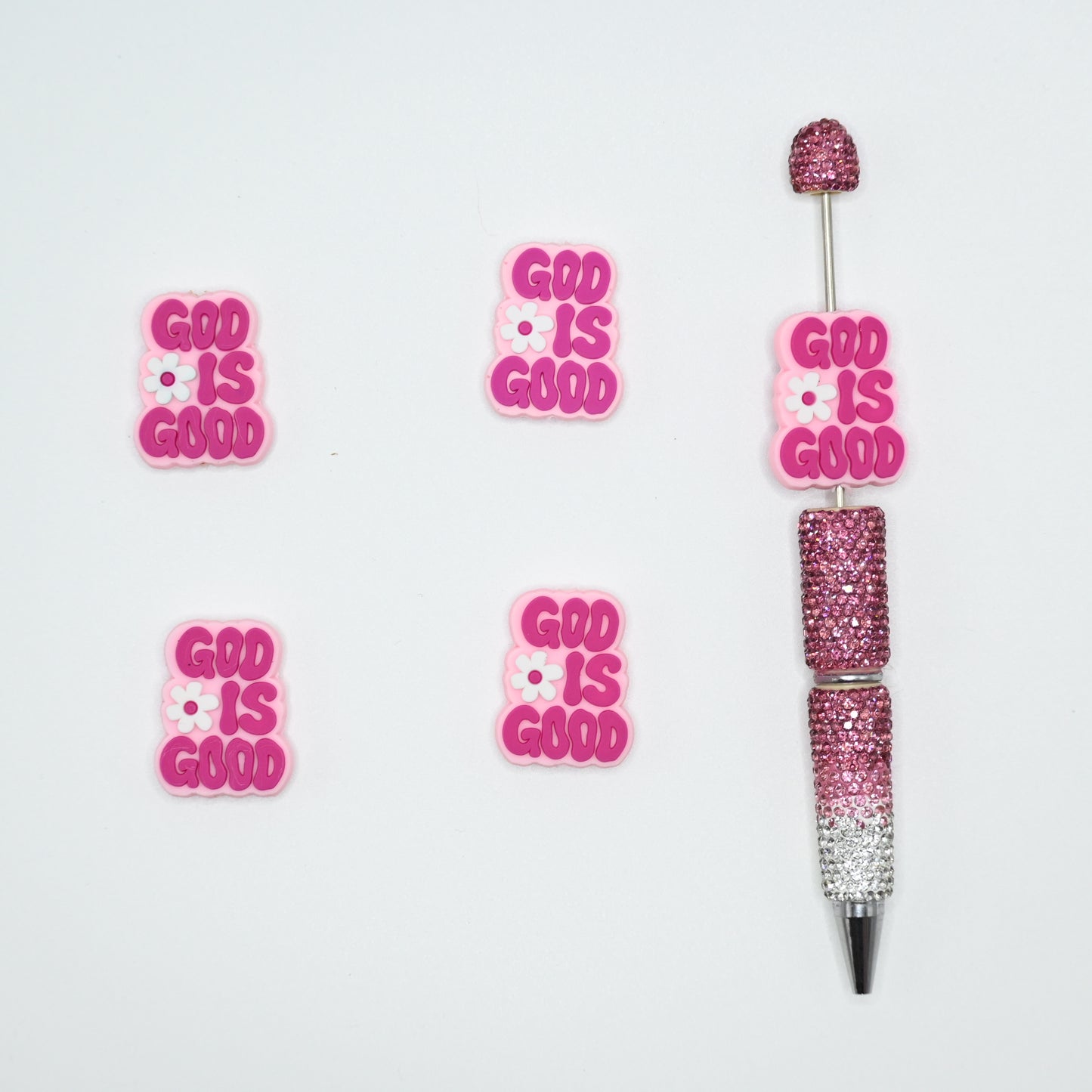 God Is Good Silicone Focal Beads For Pen