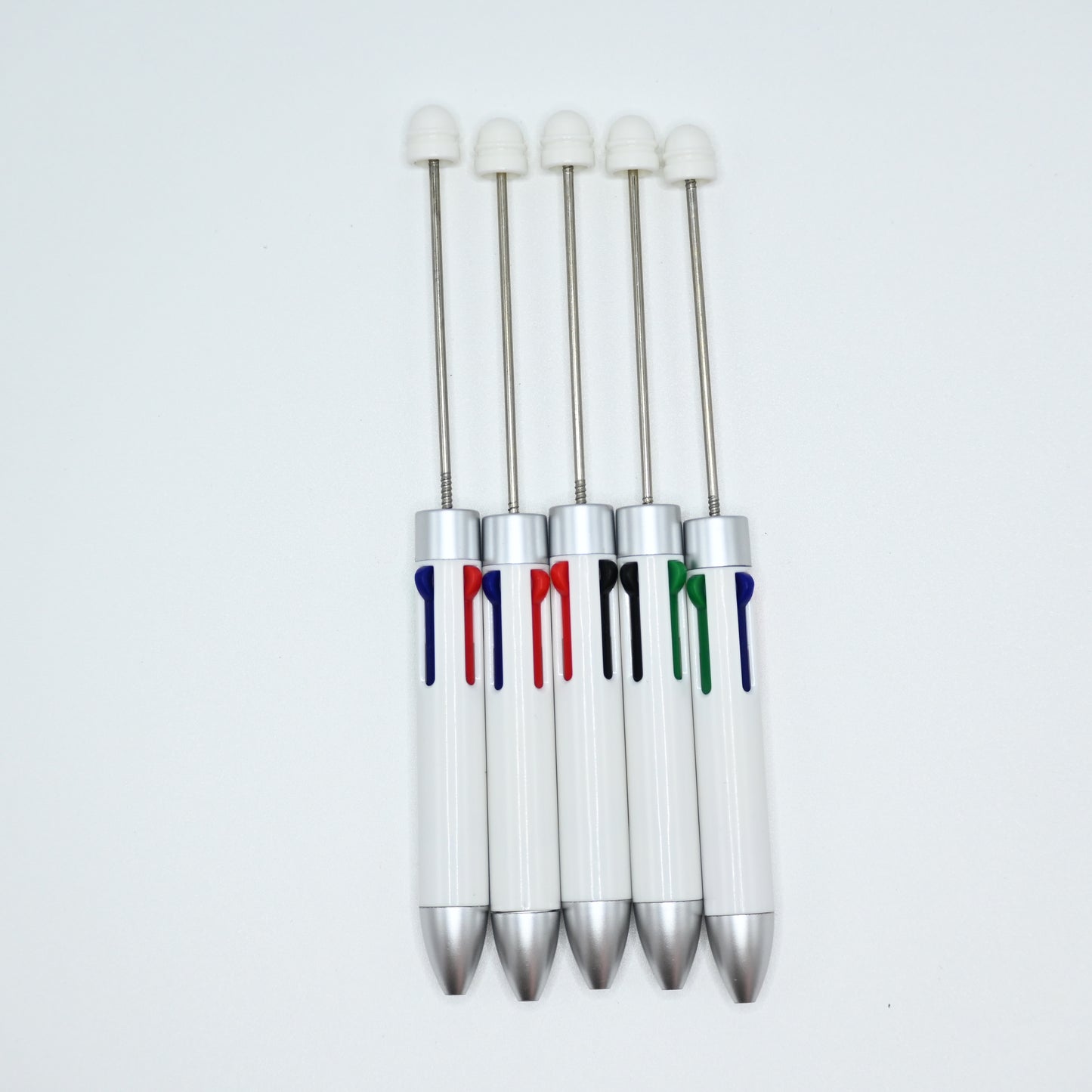 5 PCS Four Color Pen for Beads White Body Pen