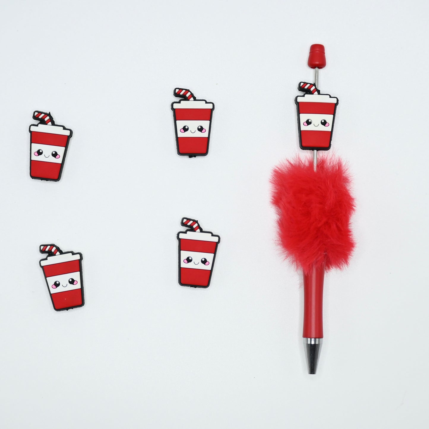 Soft Drink Silicone Focal Beads For Pen