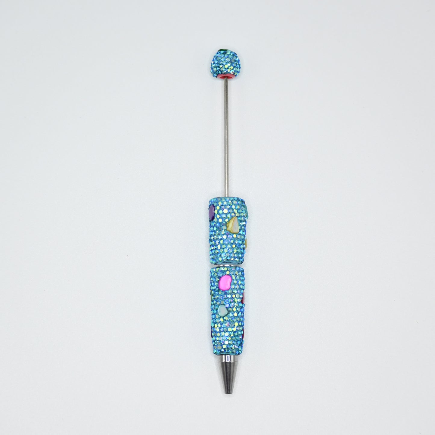 Light Blue Color Full Rhinestones Pen for Beads with Colorful Stones