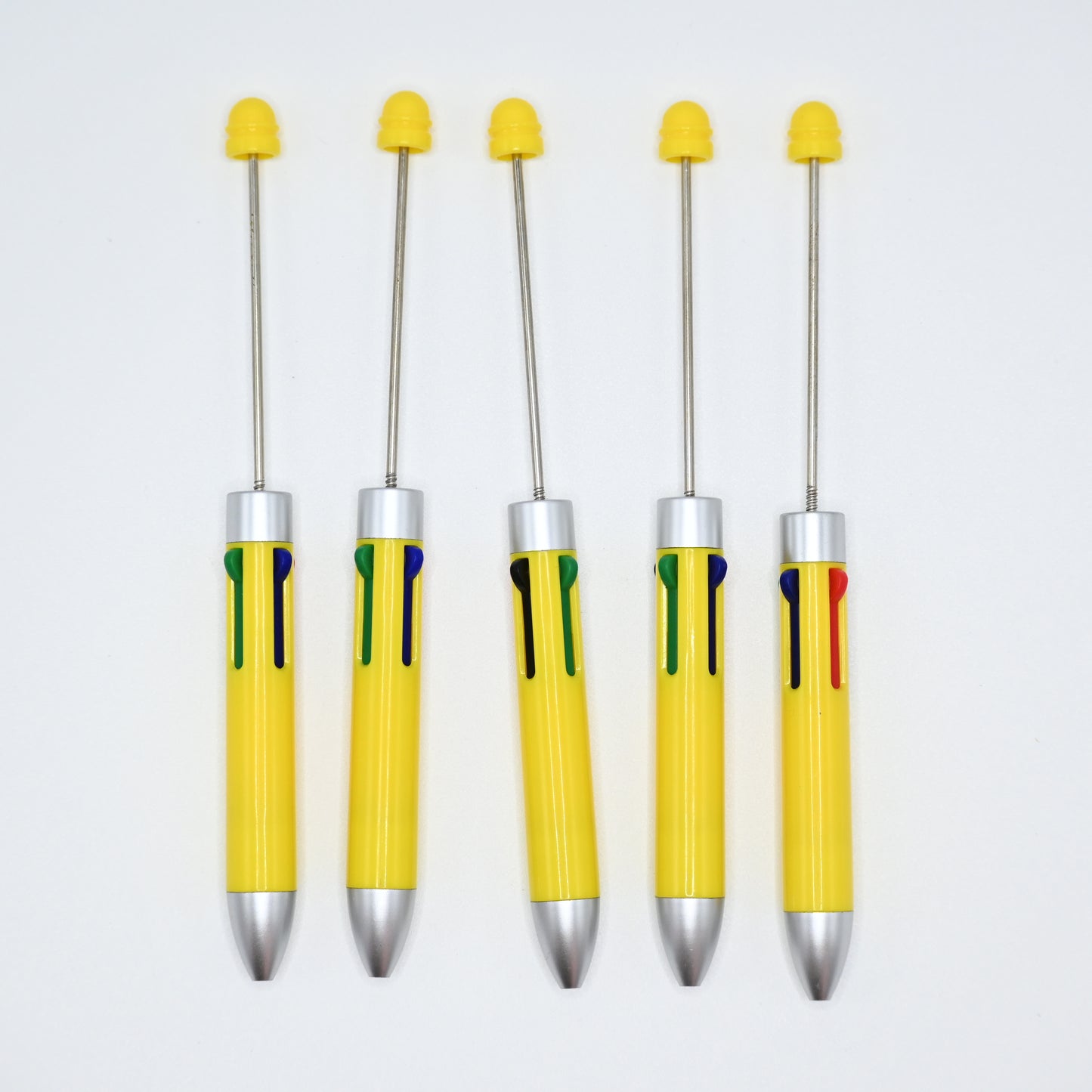 5 PCS Four Color Pen for Beads Yellow Body Pen