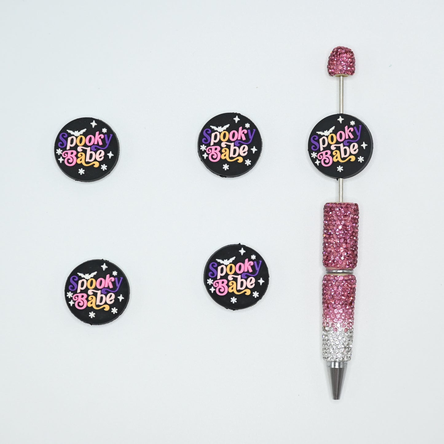 Spooky Babe Silicone Focal Beads For Pen