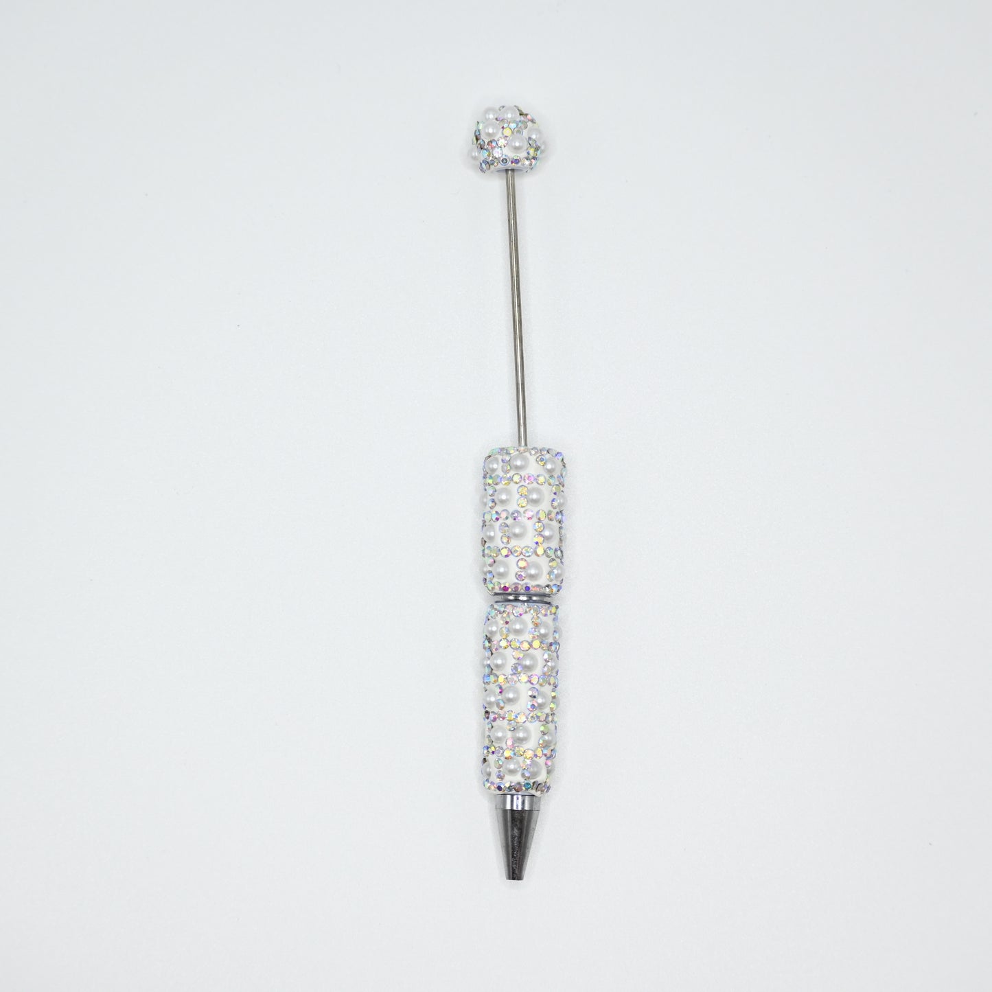 White Color Full Pearl Fancy Pen for Beads Cute Journalling Pens