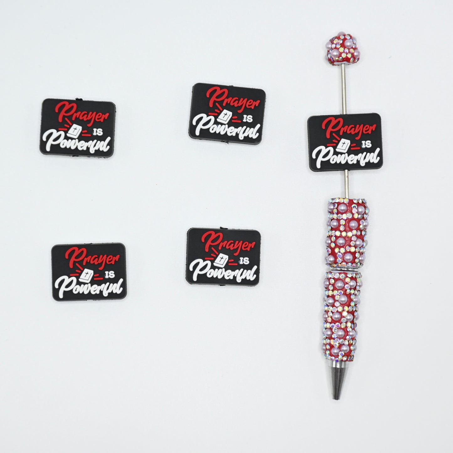 Prayer is Powerful Silicone Focal Beads For Pen
