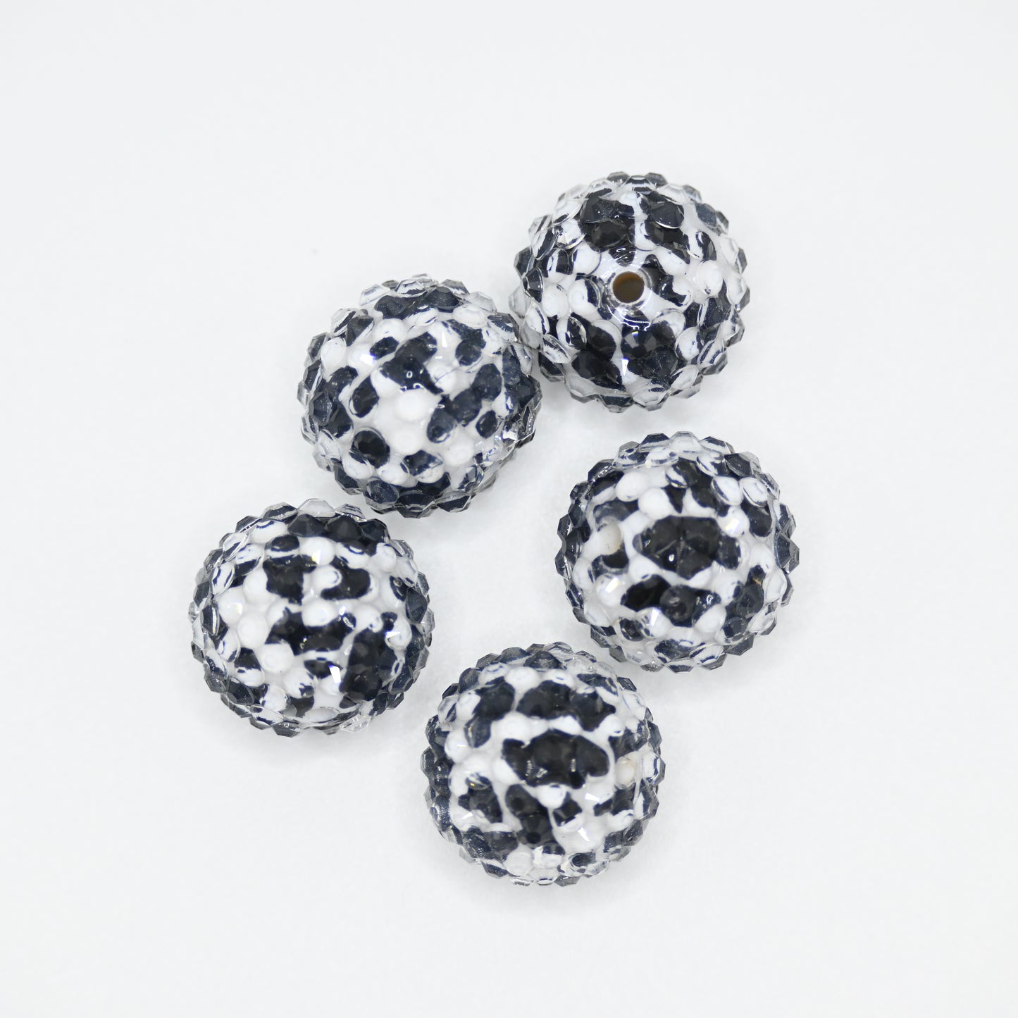 20mm Cow Patten Rhinestones Beads for Bracelet Jewelry Making