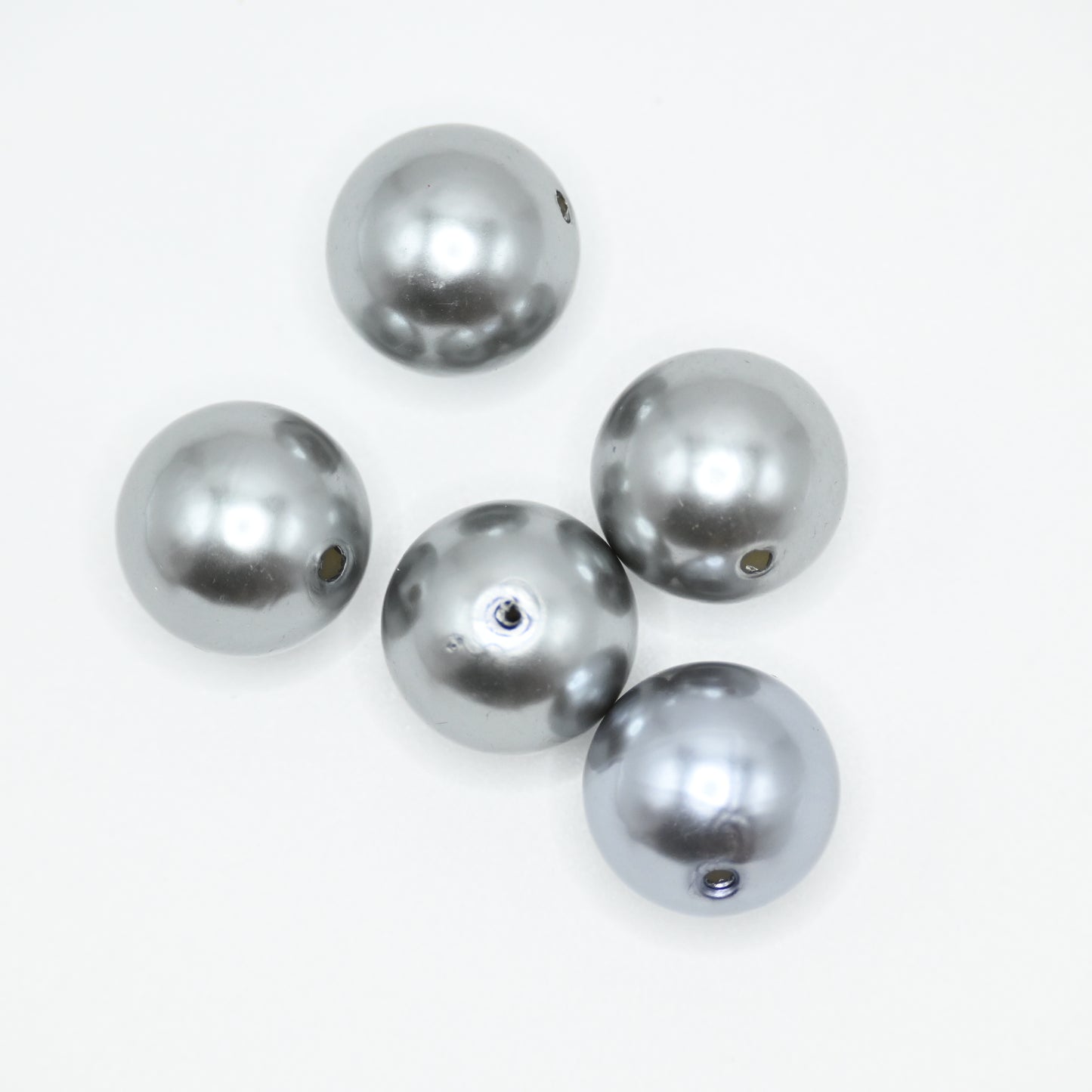 20mm Silver Color Beads for Jewelry Making