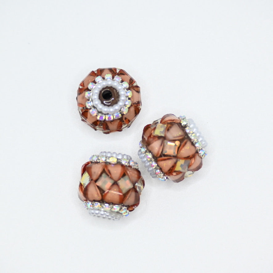 Brown Color Large Crystal for Jewelry Keychain Making