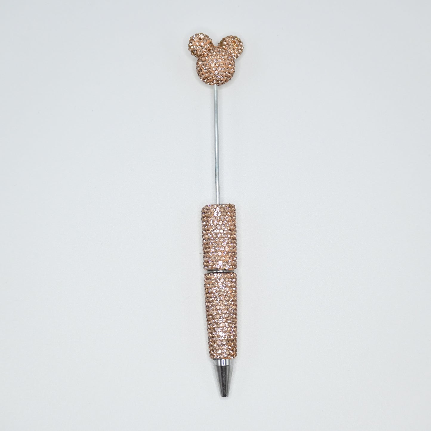 Golden Color Full Rhinestones Pen for Beads With Mouse Head