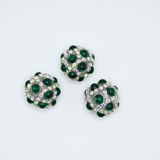 Green Color Perl Ball Large Crystal for Jewelry Keychain Making