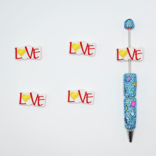 Baseball Love Silicone Focal Beads For Pen