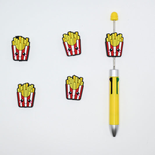 French Fries Silicone Focal Beads For Pen