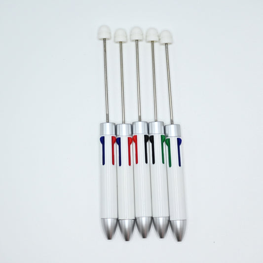 5 PCS Four Color Pen for Beads White Body Pen