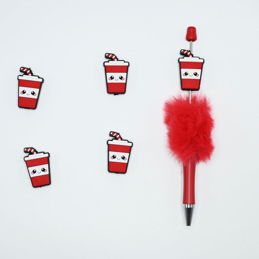 Soft Drink Silicone Focal Beads For Pen
