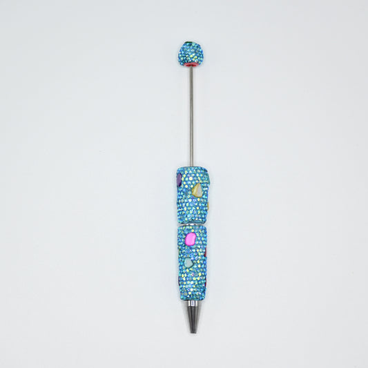 Light Blue Color Full Rhinestones Pen for Beads with Colorful Stones