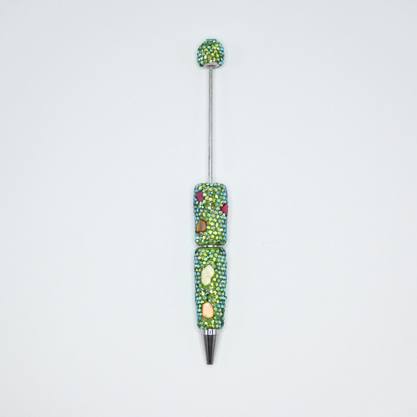 Green Color Full Rhinestones Pen for Beads with Colorful Stones