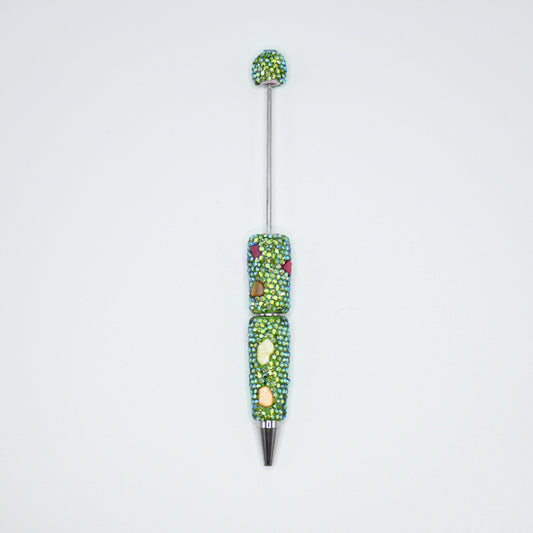 Green Color Full Rhinestones Pen for Beads with Colorful Stones