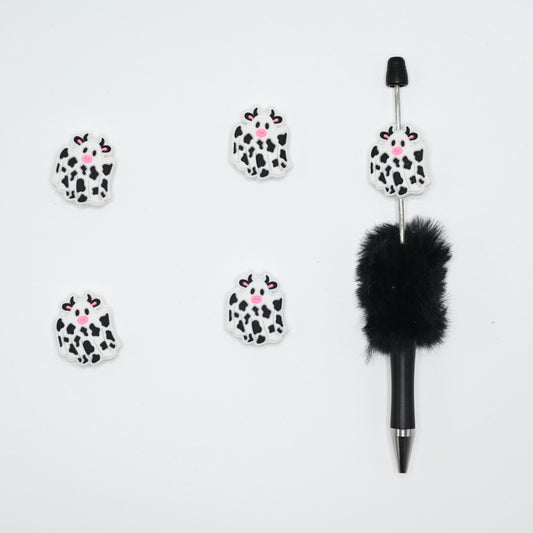 Ghost Cow Silicone Focal Beads For Pen