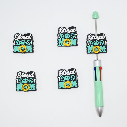 Blessed Mom Silicone Focal Beads For Pen
