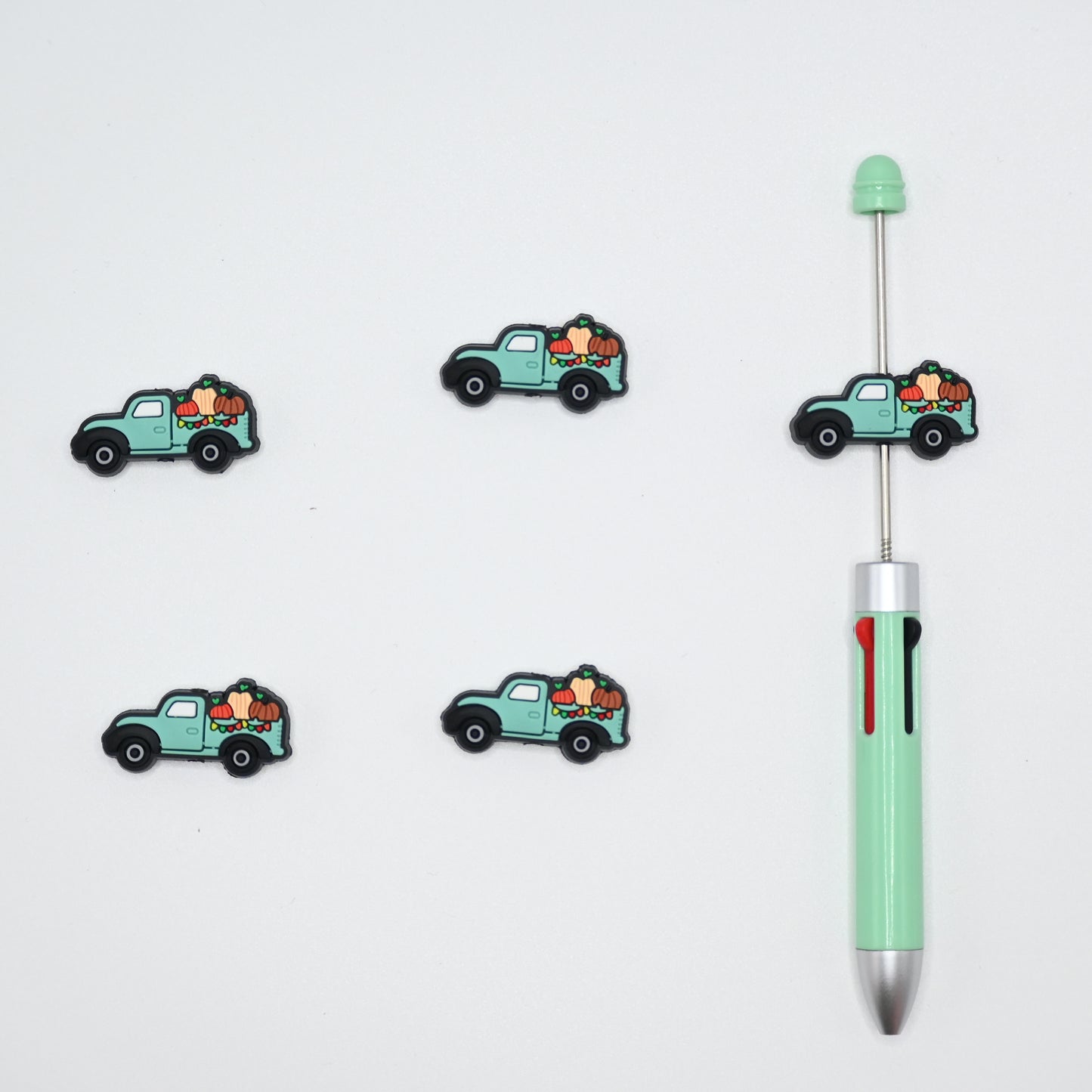Truck with Many Foods Silicone Focal Beads For Pen