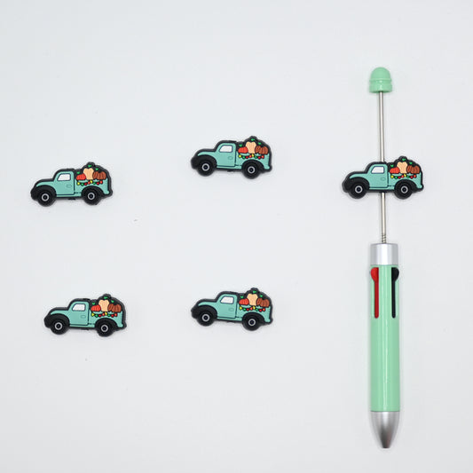Truck with Many Foods Silicone Focal Beads For Pen