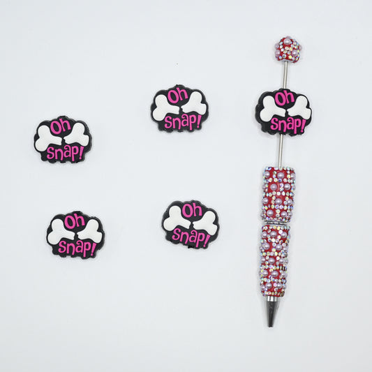 Oh Snap Bone Fracture Silicone Focal Beads For Pen