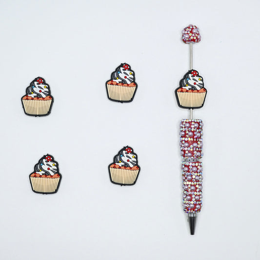 Icecream Cupcake Silicone Focal Beads For Pen