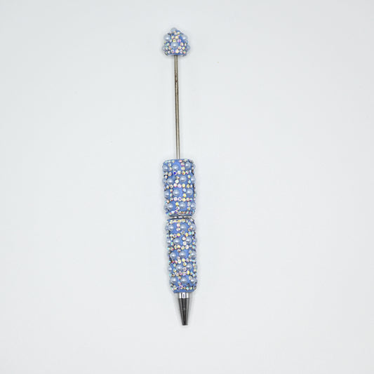 Blue Color Full Pearl Fancy Pen for Beads Cute Journalling Pens
