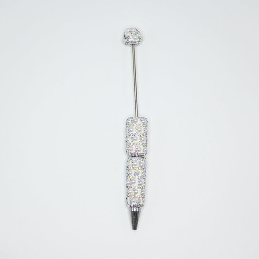 White Color Full Pearl Fancy Pen for Beads Cute Journalling Pens