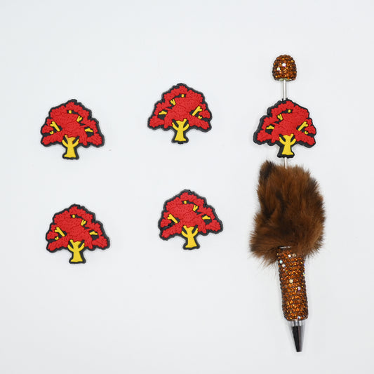 Big Tree Silicone Focal Beads For Pen