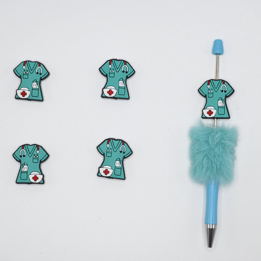 Doctor Uniform Silicone Focal Beads For Pen