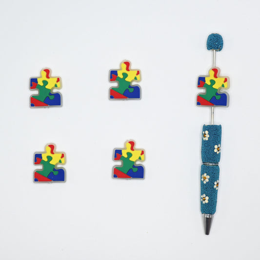Jigsaw Puzzle for Night Room Silicone Focal Beads For Pen