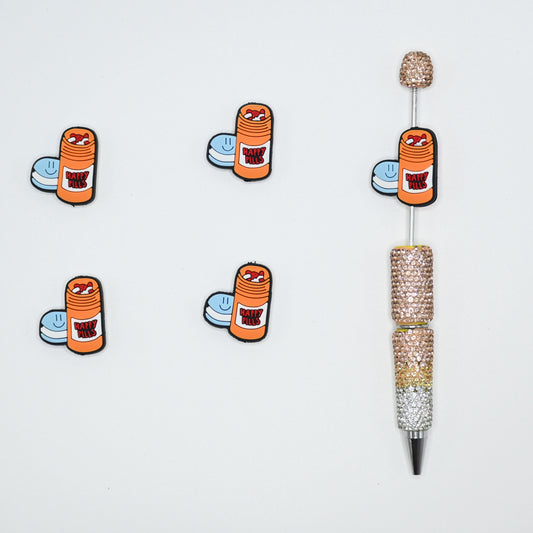 Happy Pills Silicone Focal Beads For Pen