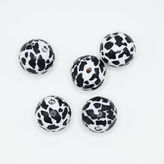 20mm Cow Color Round Beads for Bracelets