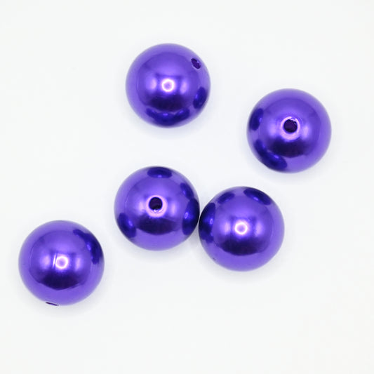 20mm Purple Color Beads for Jewelry Making
