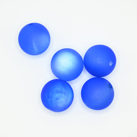 20mm Blue Transparent Round Beads for Jewelry Making