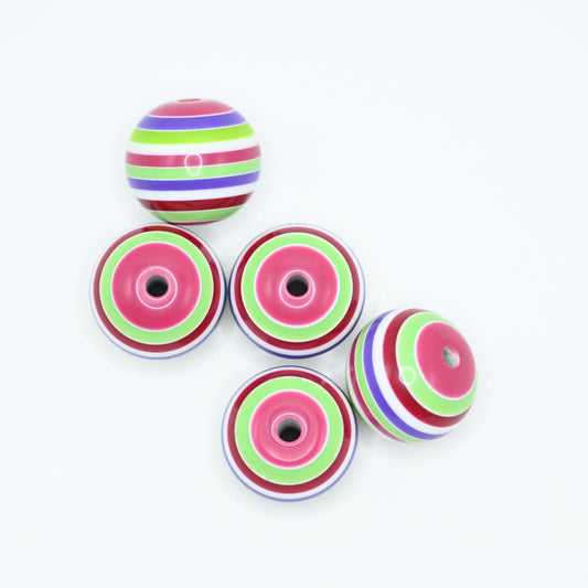 20mm Colorful Layered Beads Jewelry Making Supplies