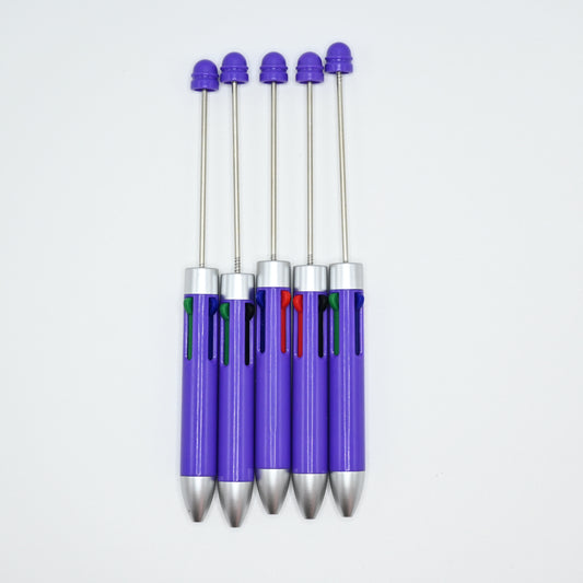 5 PCS Four Color Pen for Beads Purple Body Pen